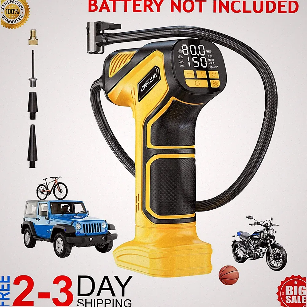 Cordless Tire Inflator Air Compressor for Dewalt 20V Max Battery, 150PSI Portabl
