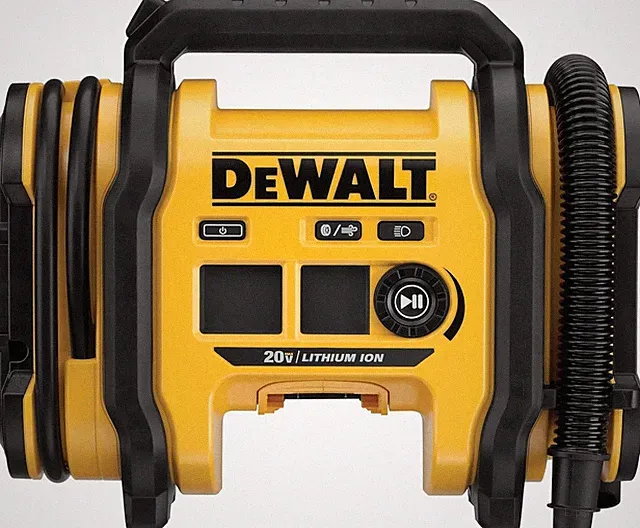 DEWALT 20V MAX Tire Inflator Portable Air Compressor, LED Light, Auto Shut Off