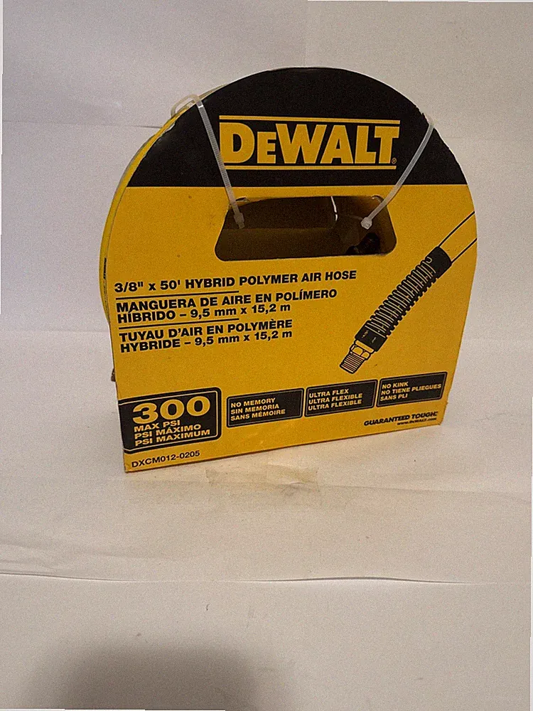 Dewalt DXCM012-0205 50ft 3/8”x50’ Hybrid Polymer Air Hose For Air Compressor NEW
