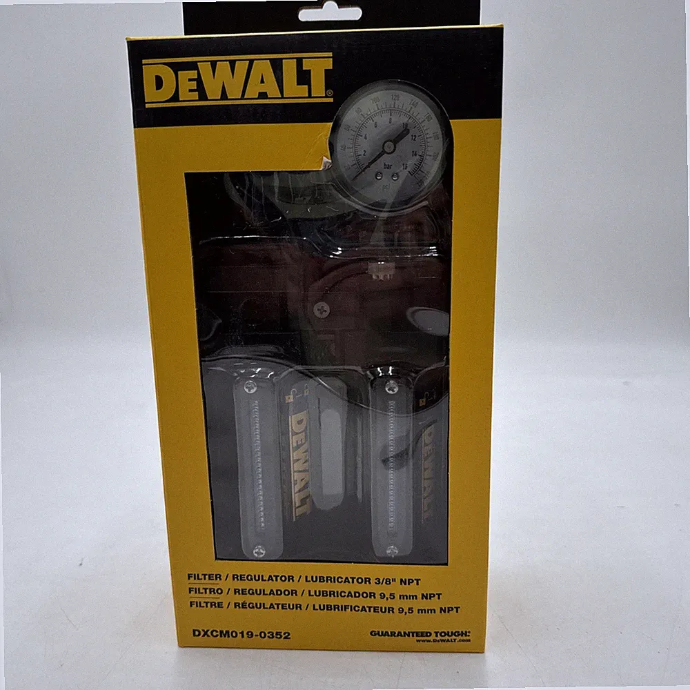 DeWalt DXCM019-0352 3/8" Compressed Air Filter Regulator Lubricator